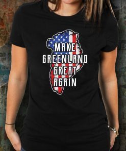 Make Greenland Great Again 51st State USA Flag Retro T-Shirt