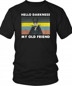 Maleficent hello darkness my old friend vintage T-Shirt