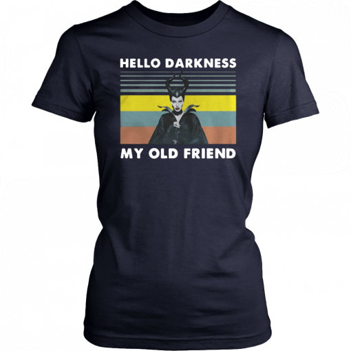 Maleficent hello darkness my old friend vintage T-Shirt