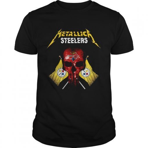 Metallic Pittsburgh Steelers punisher shirt