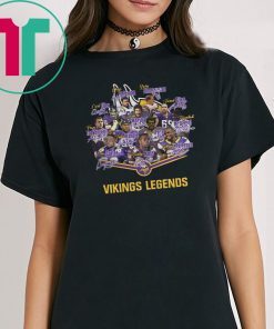 Minnesota vikings legends signatures shirt