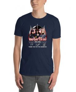 Motorhead 1975-2015 signatures thank you for the memories shirt