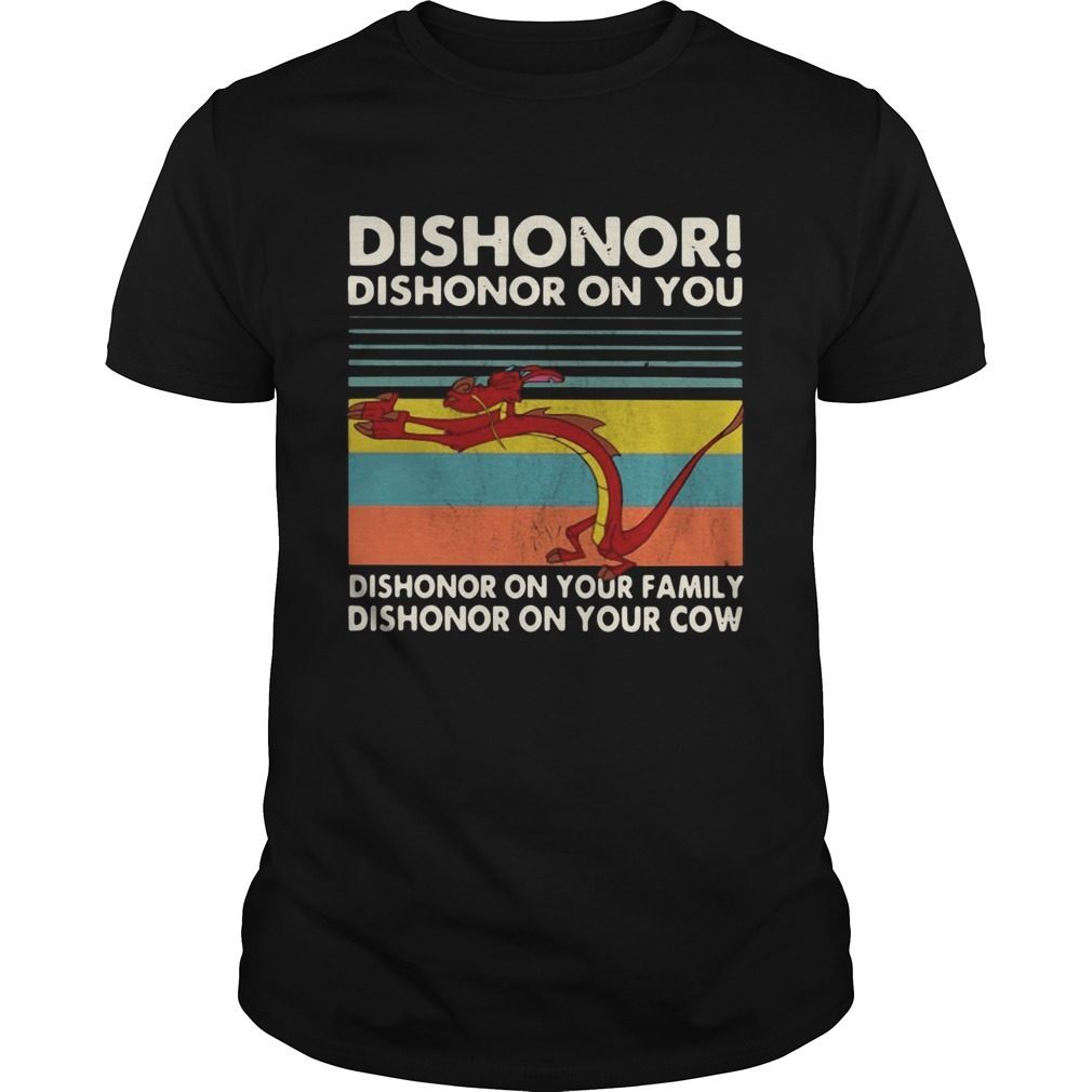 mushu dishonor shirt