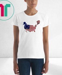 NRCC Greenland US 51st State Distress Trump Betsy Ross Flag T-Shirt