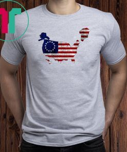 NRCC Greenland US 51st State Distress Trump Betsy Ross Flag T-Shirt