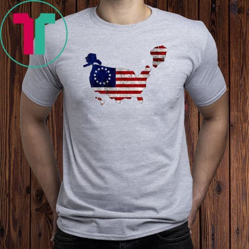 NRCC Greenland US 51st State Distress Trump Betsy Ross Flag T-Shirt