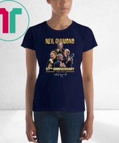 Neil diamond 57th anniversary 1962-2019 signature shirt