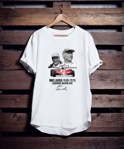 Niki lauda 1949-2019 legends never die signature shirt