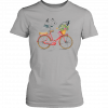 Philadelphia Eagles Snoopy Riding A Bicycle T-Shirt