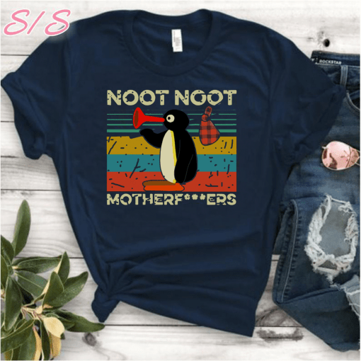 Mens Pingu Noot Noot Motherfucker Funny Gift T-Shirt