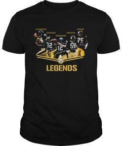 Pittsburgh Steelers team legends signatures shirt