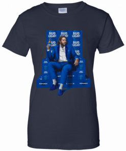 Mens Post Malone Bud Light Unisex Funny Tee Shirt