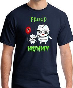 Proud Mummy Mom With Kid Halloween T-Shirt