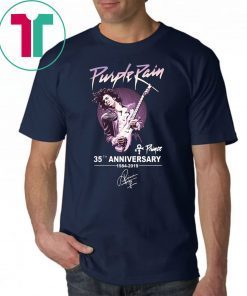Purple rain 35th anniversary 1984-2019 signature Tee Shirt