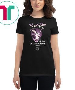 Purple rain 35th anniversary 1984-2019 signature Tee Shirt