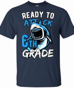 Ready To Attack 6th Grade Boys Back To School T-Shirts