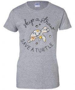 SKIP A STRAW SAVE A TURTLE TSHIRT Premium T-Shirt