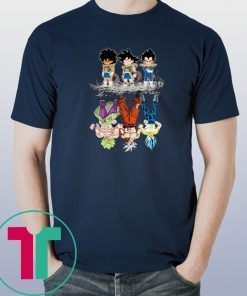 Saiyan kids broly songoku vegeta mature water reflection shirt