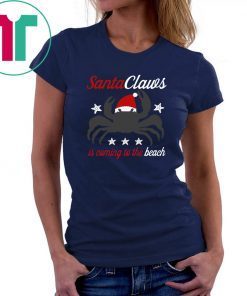 Santa Claws Is Coming To The Beach T-Shirt