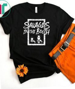 Mens Savages In The Booth John Sterling Suzyn Waldman Tee Shirt