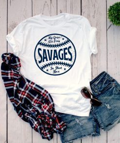 Savages In The Box Shirt Baseball Gift T-Shirt