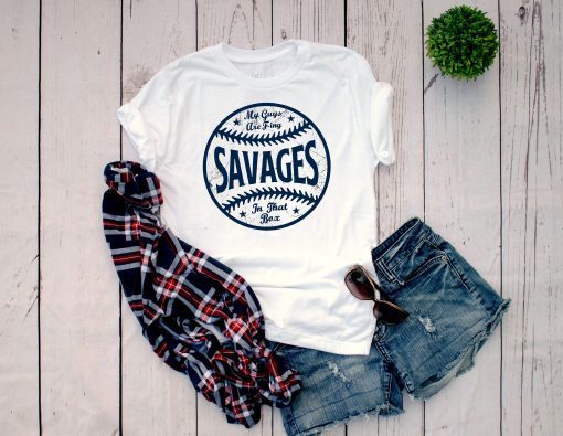 Savages In The Box Shirt Baseball Gift T-Shirt