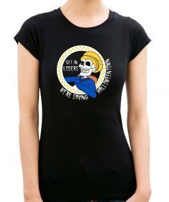 Skeleton Get In Losers We’re Saving Halloween Town Classic Funny TShirt