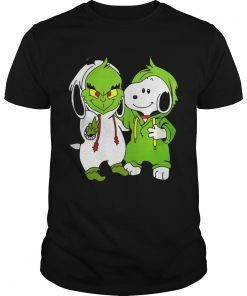 Snoopy And Grinch Fushion Peanuts How The Grinch Stole Christmas Fans Shirts