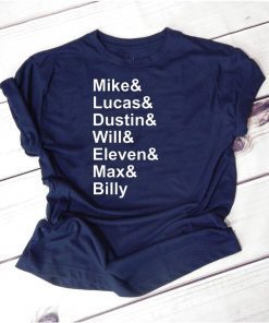 Mens Stranger Things Name List Funny T-Shirt