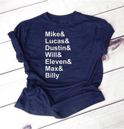 Mens Stranger Things Name List Funny T 