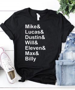 Mens Stranger Things Name List Funny T-Shirt