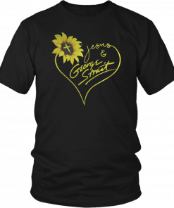 Sunflower Jesus and George Strait T-Shirt