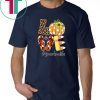 Sunflower love grandma halloween life 2019 T-Shirt