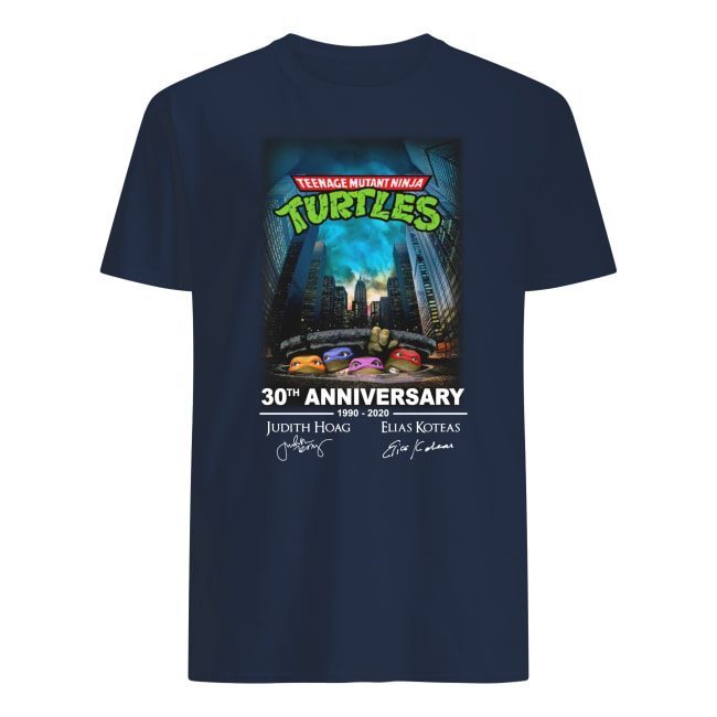 Teenage mutant ninja turtles 30th anniversary 1990-2020 signatures T-Shirt  - ShirtsOwl Office