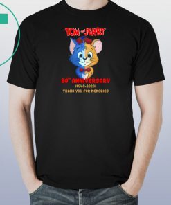 Tom and jerry 80th anniversary 1940-2020 thank you for the memories shirt 1