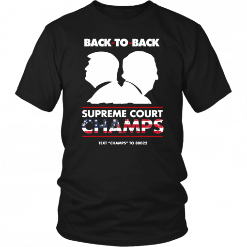 Trump And Mcconnell Back To Back Supreme Court Champs T-Shirt