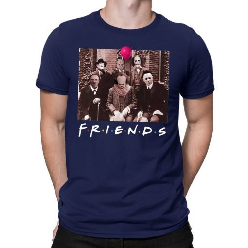 Friends Spooky Clown Jason Squad Halloween Horror T-Shirt