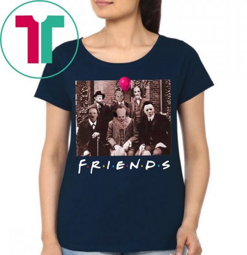 Friends IT Spooky Clown Jason Squad Horror T-Shirt