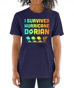 Hurricane Detroy Shirt Dorian I Survived Hurricane Dorian Tee Shirt