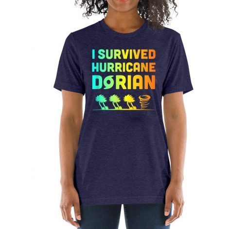 Hurricane Detroy Shirt Dorian I Survived Hurricane Dorian Tee Shirt