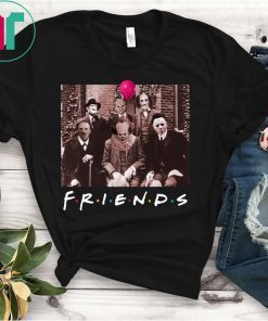 Friends IT Spooky Clown Jason Squad Horror Gift Tee Shirt