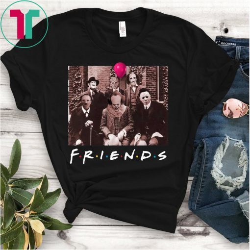 Friends IT Spooky Clown Jason Squad Horror Gift Tee Shirt