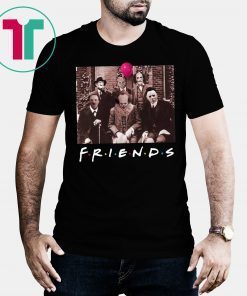 Friends IT Spooky Clown Jason Squad Horror Gift Tee Shirt