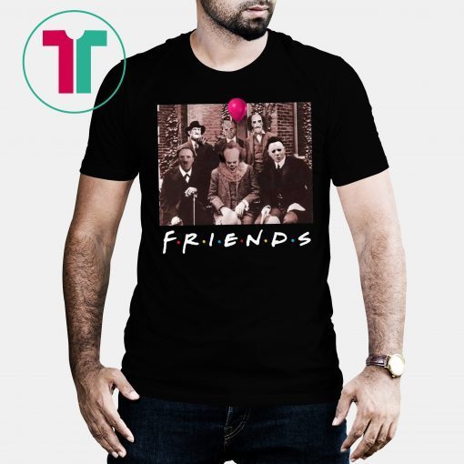 Friends IT Spooky Clown Jason Squad Horror Gift Tee Shirt