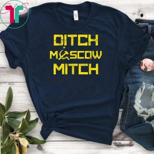 Kentucky Democrats Gift T-Shirt Vintage Ditch Moscow Mitch Funny Anti Trump Russia Soviet T-Shirt