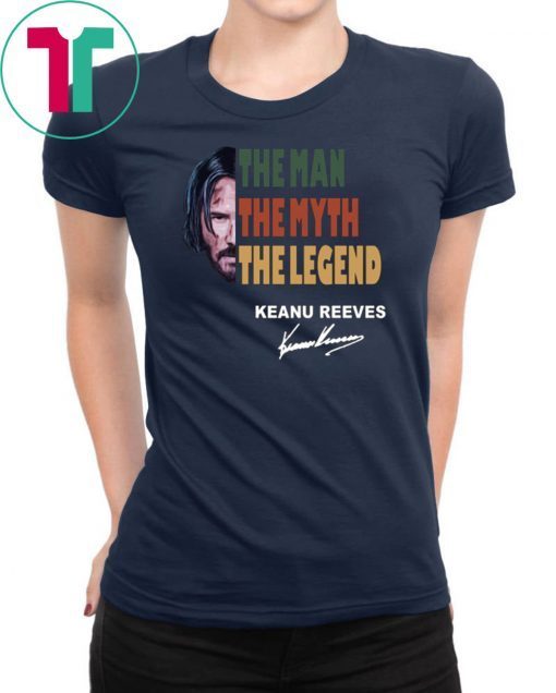 Vintage john wick the man the myth the legend keanu reeves signature 2019 Tee Shirt