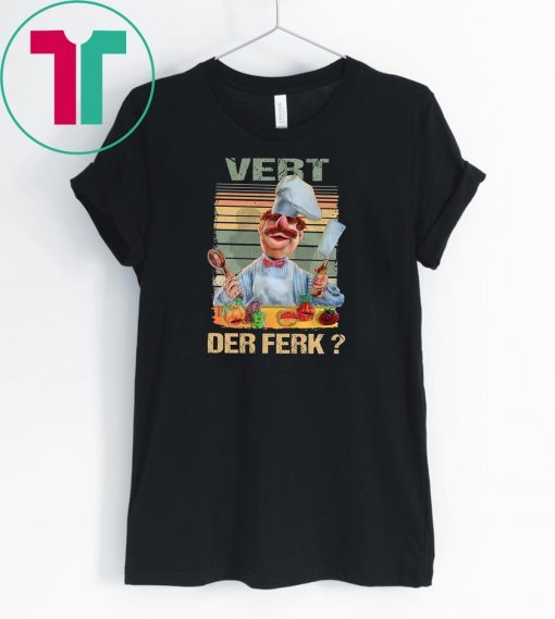 Vintage swedish chef vert der ferk shirt