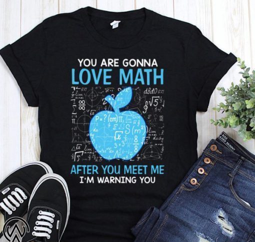 You are gonna love math after you meet me I’m warning you shirt and mens v-neck T-Shirt