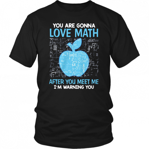 You are gonna love math after you meet me I’m warning you shirt and mens v-neck T-Shirt