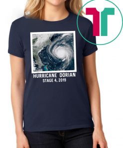 Florida Hurricane Dorian Stage 4 Natural Disaster Ocean T-Shirts